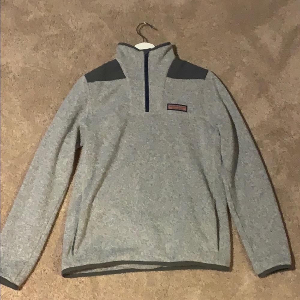 Vineyard Vines Grey Quarter Zip